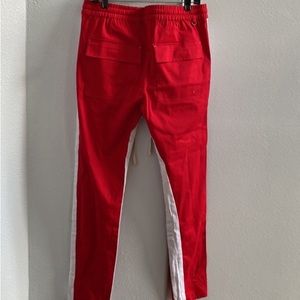 Fashion Nova Men Red & White Jogger Pants, Size S, waist size 28